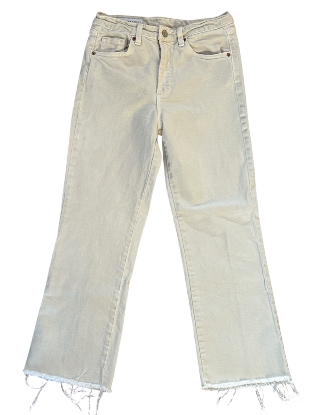 Zara Off-White Capri Jeans - Picture 8 of 8